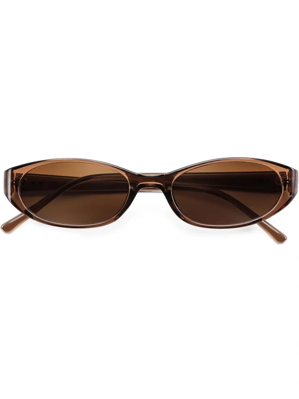 Slim Cat-Eye Brown Sunglasses for Women
